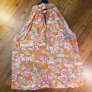 Rachel Roy top S tangerine nwt cool